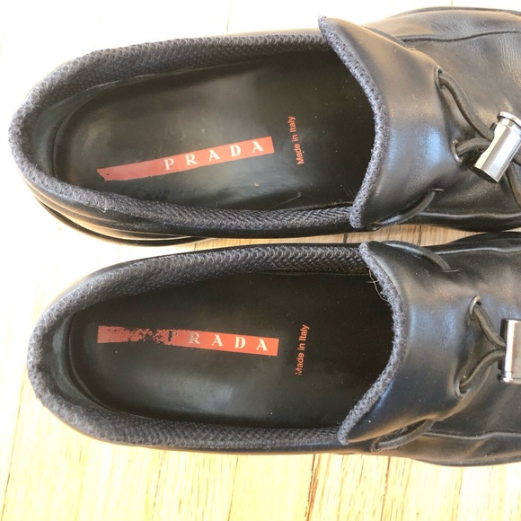 Prada Vibram Loafers men’s size 9 1/2 made in Italy - Picture 8 of 8